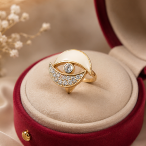 Golden Eye Ring stone Statement Ring for Women