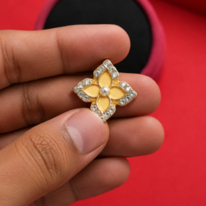 Gold Floral Ring stone Statement Ring for Women