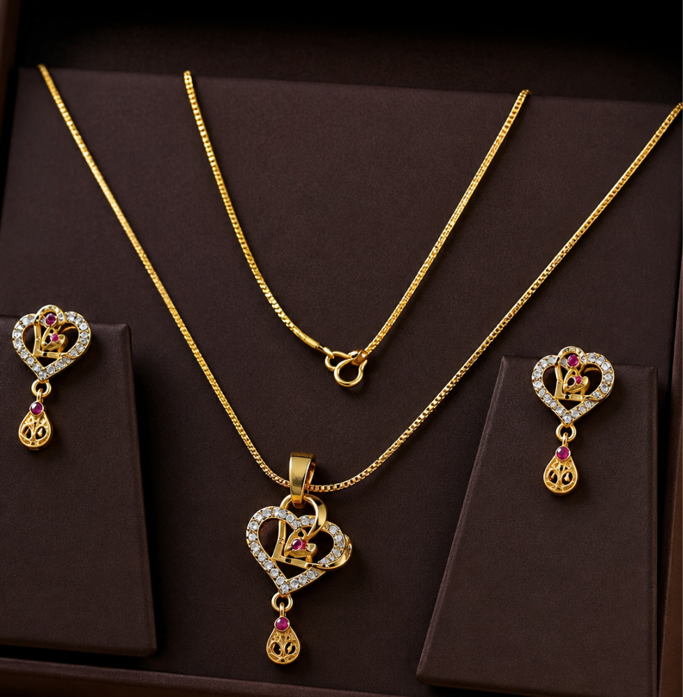 Hearts of Elegance Jewellery Set For Women
