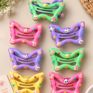 Cute Butterfly Animal Print Hair Clips for Kids